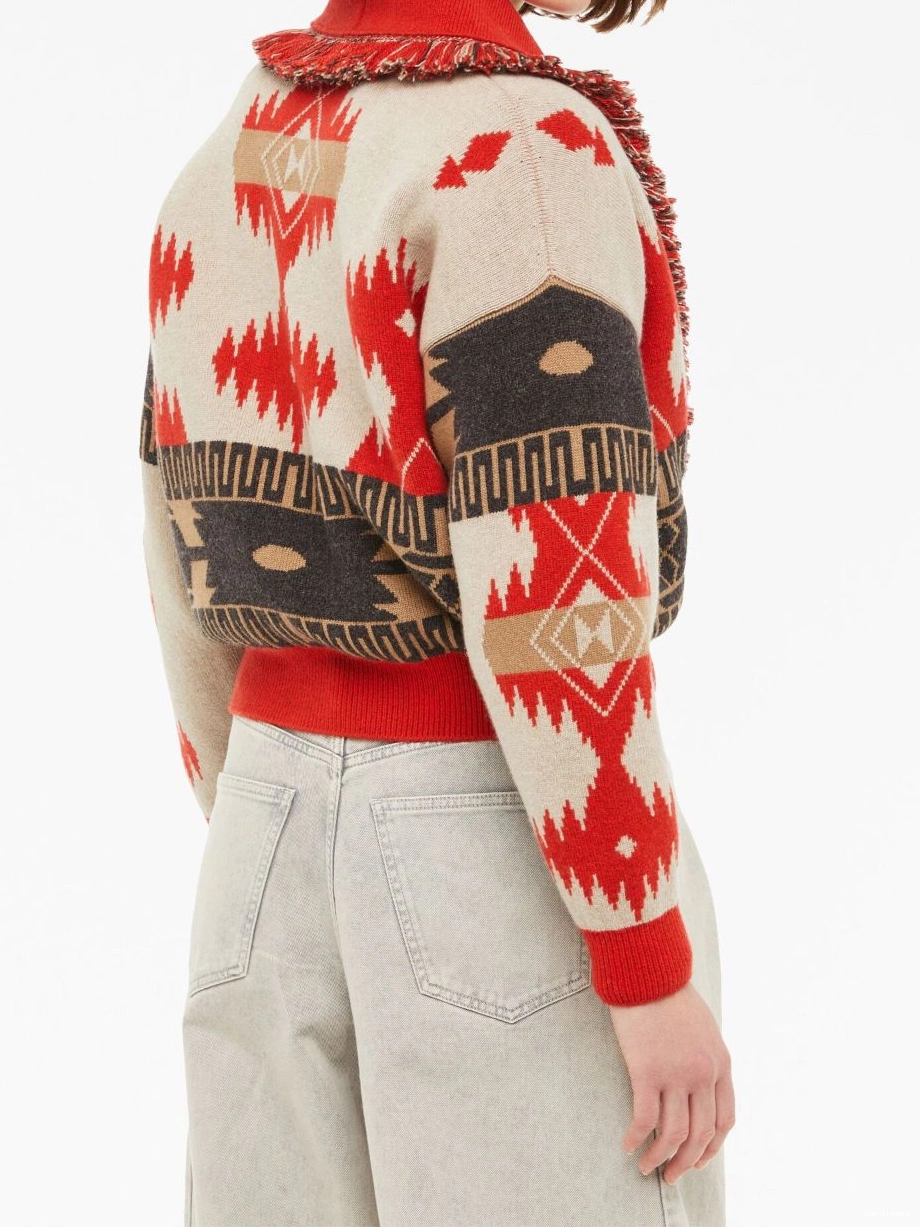 Affordable Women cardigan jacquard Icon Alanui bomber 0712